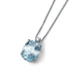 P42 18kt Aquamarine & DIA