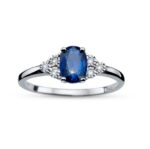 ZP 18kt Modri safir & DIA