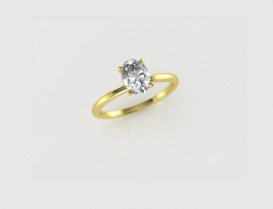Solitaire oval - Prirodni dijamanti