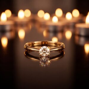 Solitaire in motion 0.30 CT - Moissanite