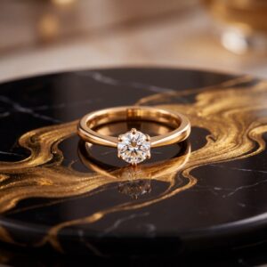 Solitaire in motion 0.50 CT - Moissanite