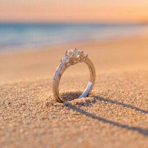 Yellow sunrise - Fancy yellow Moissanite