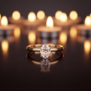 Oval cut in motion 1.34 CT - Moissanite